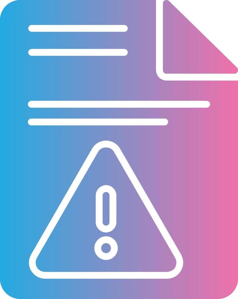 Documents Glyph Gradient Icon Design vector