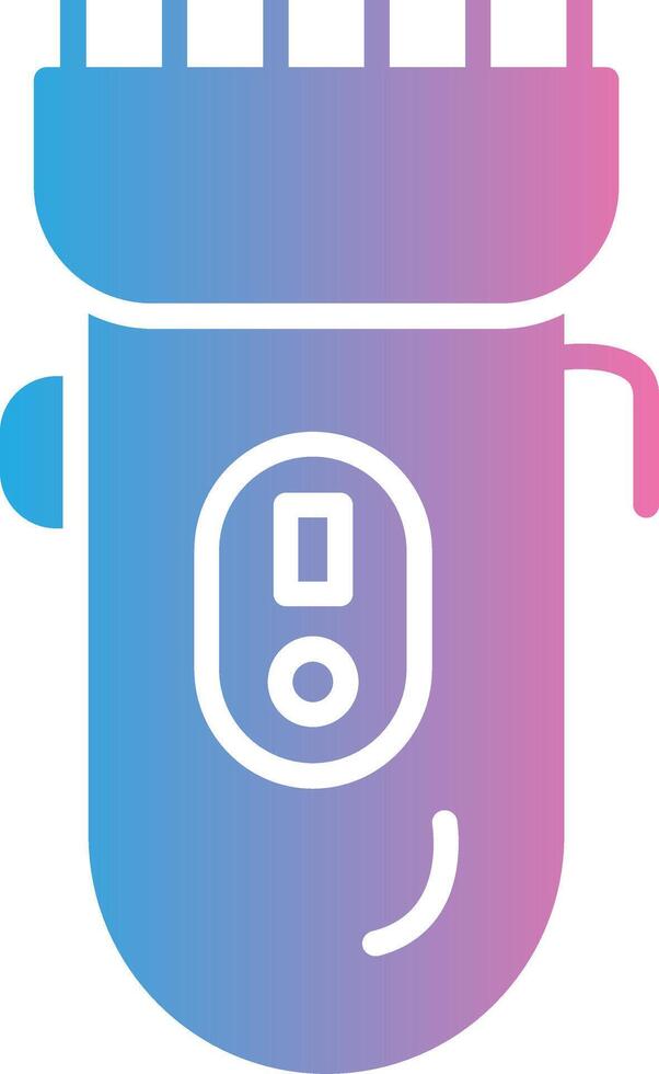 Electric Shaver Glyph Gradient Icon Design vector
