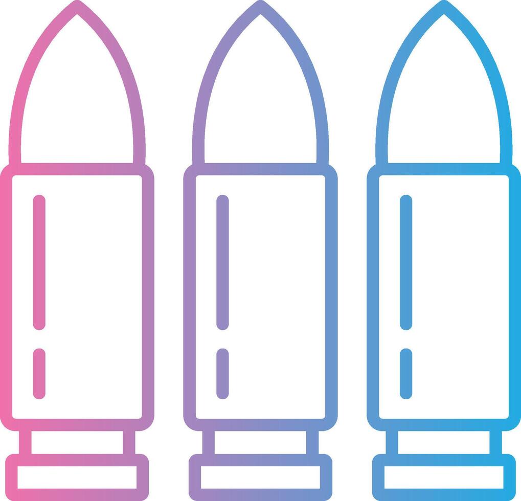 Bullet Line Gradient Icon Design vector