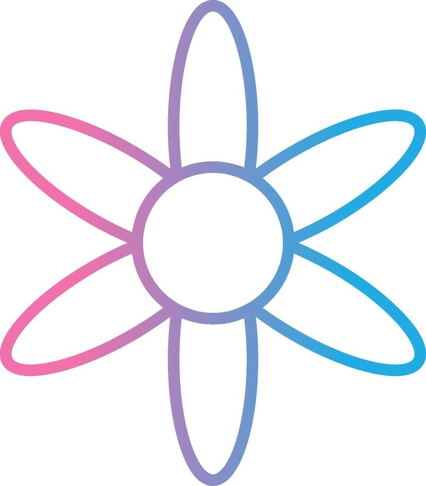 Amaryllis Line Gradient Icon Design vector