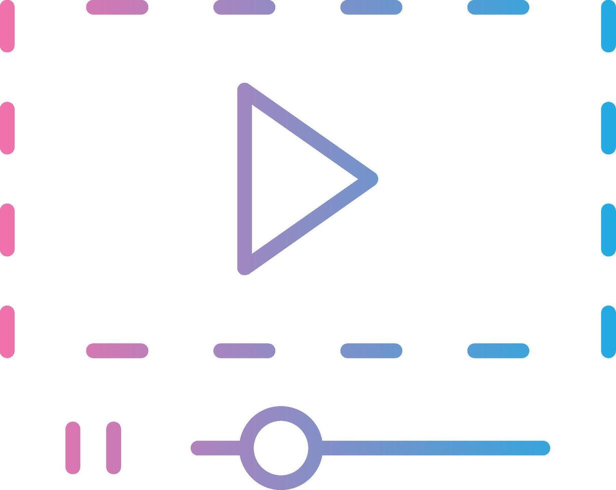 Line Gradient Icon Design vector