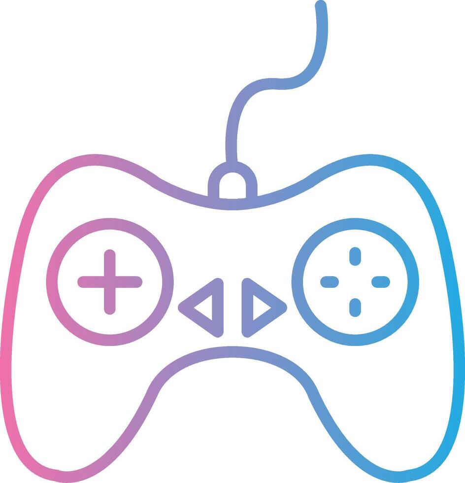 Controller Line Gradient Icon Design vector