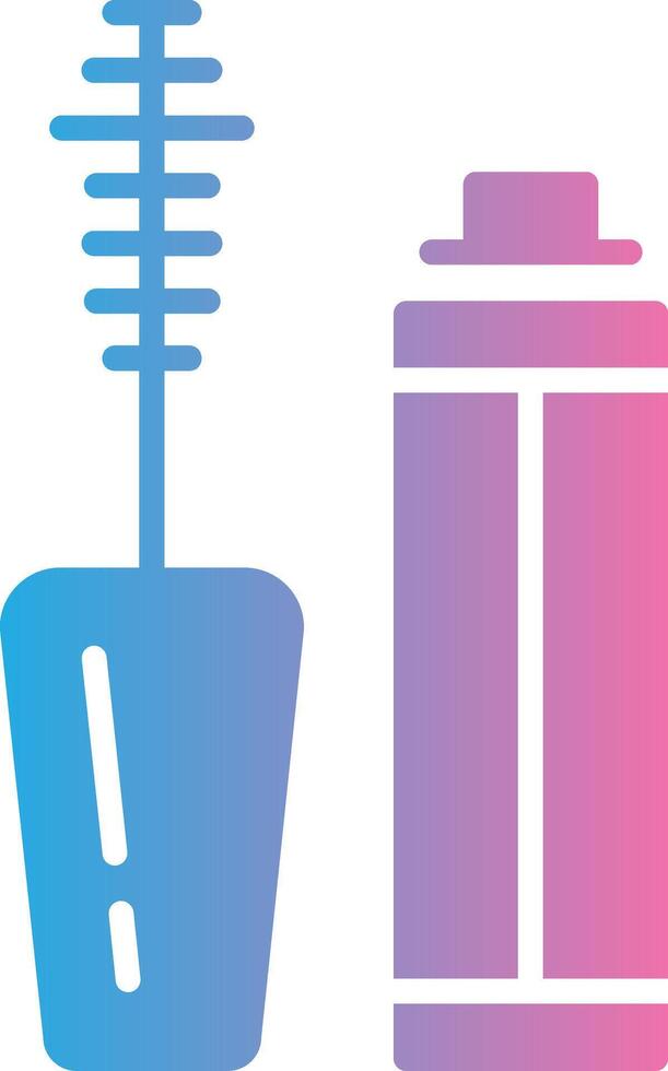 Mascara Glyph Gradient Icon Design vector