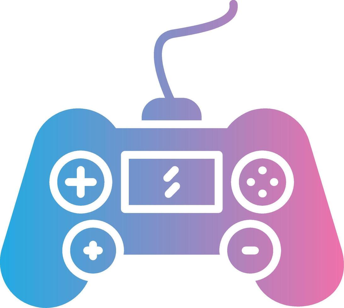 Gaming Console Glyph Gradient Icon Design vector