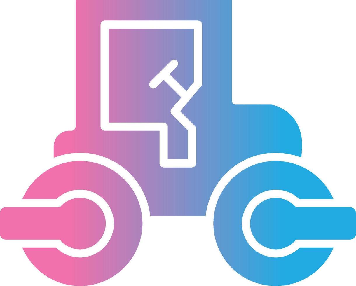 Roller Glyph Gradient Icon Design vector