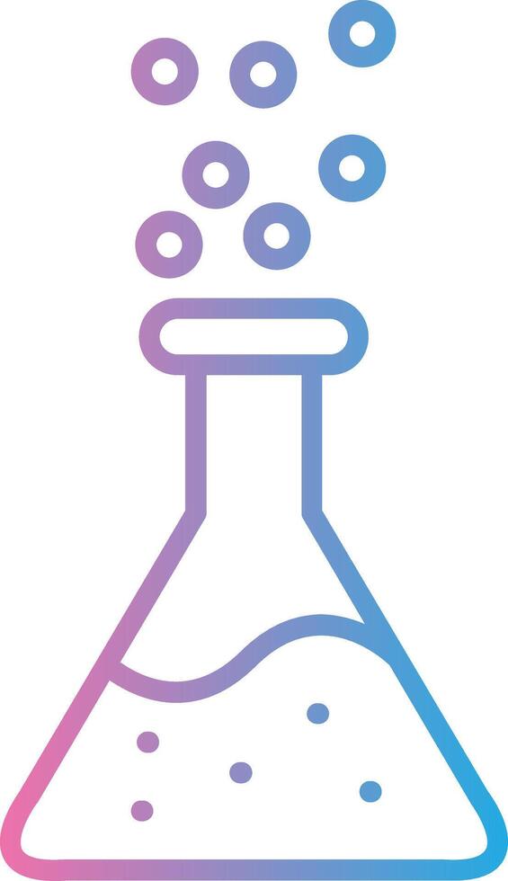 Chemicals Line Gradient Icon Design vector