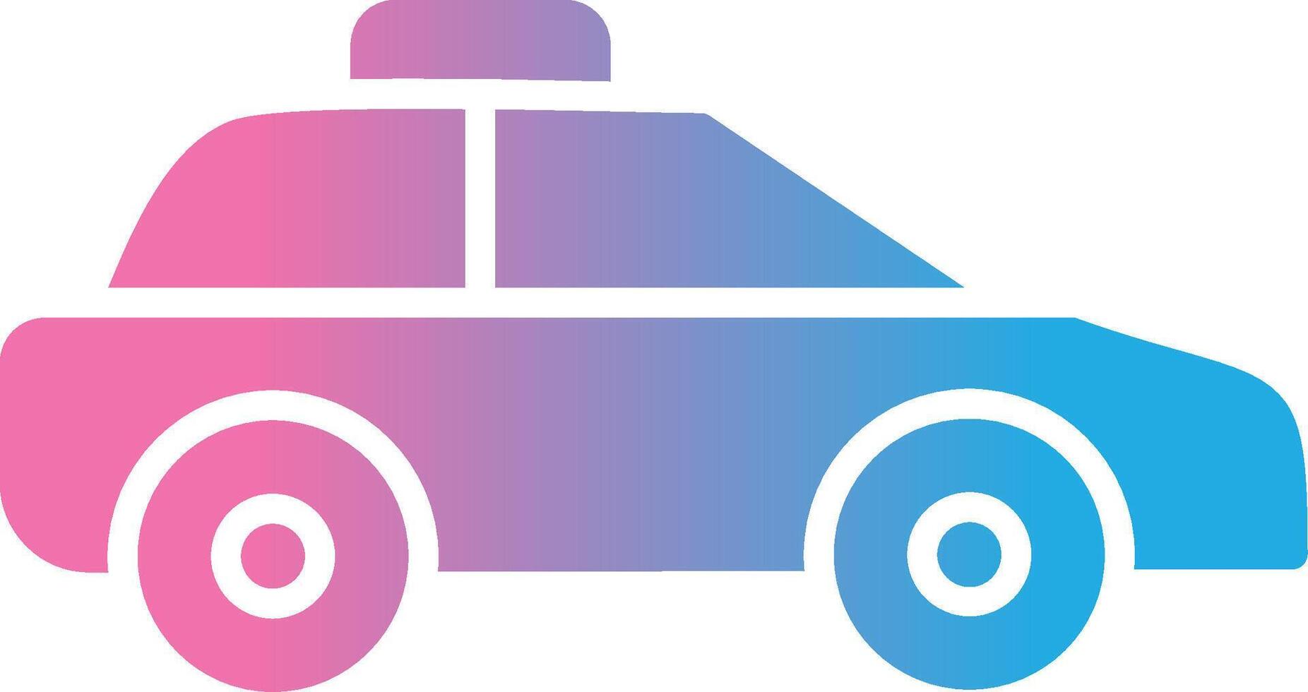 Car Glyph Gradient Icon Design vector