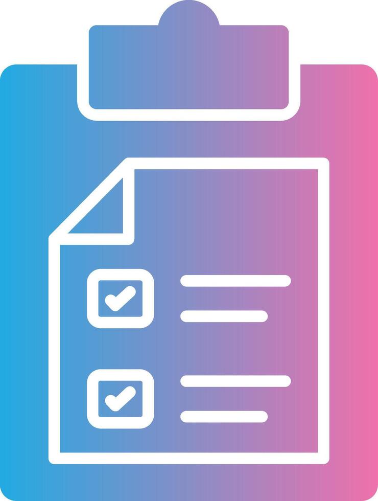 Passed Glyph Gradient Icon Design vector
