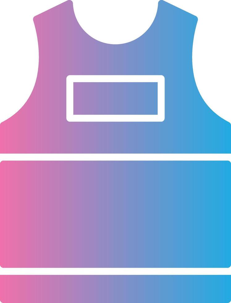 Tank Top Glyph Gradient Icon Design vector