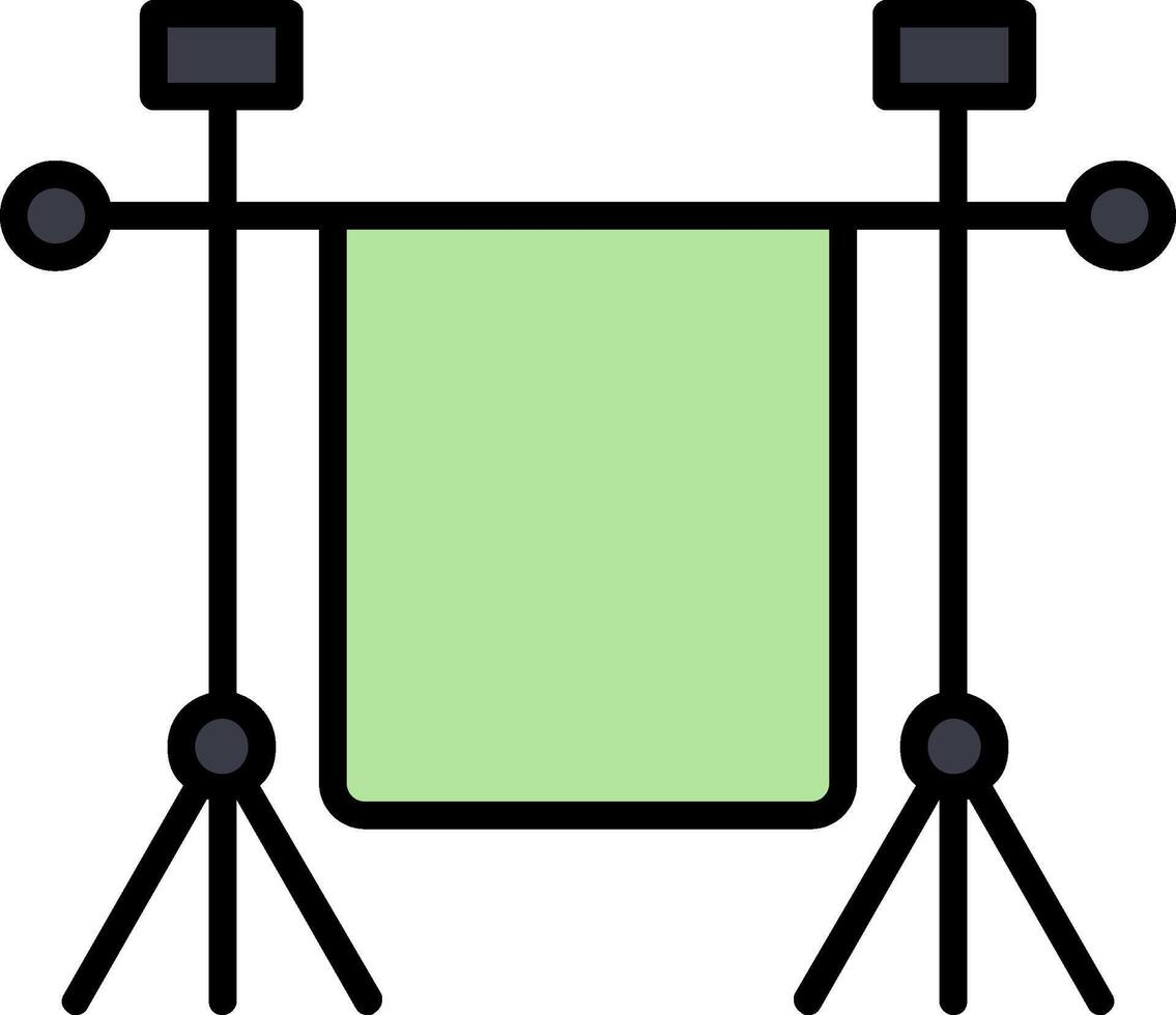 Chroma Line Filled Icon vector