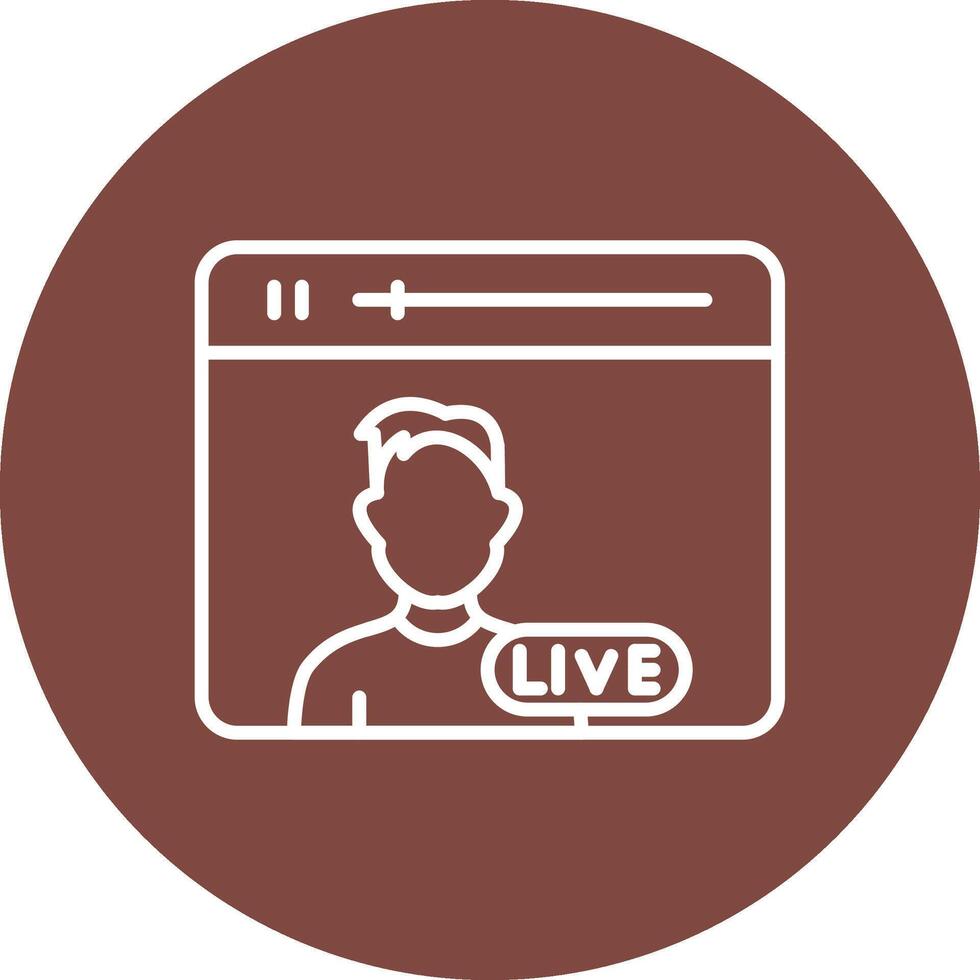 Video Line Multi Circle Icon vector
