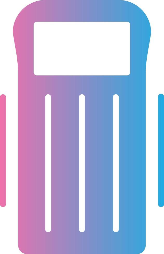 Float Glyph Gradient Icon Design vector