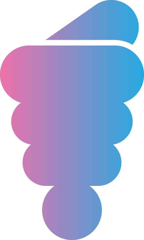Conch Shell Glyph Gradient Icon Design vector