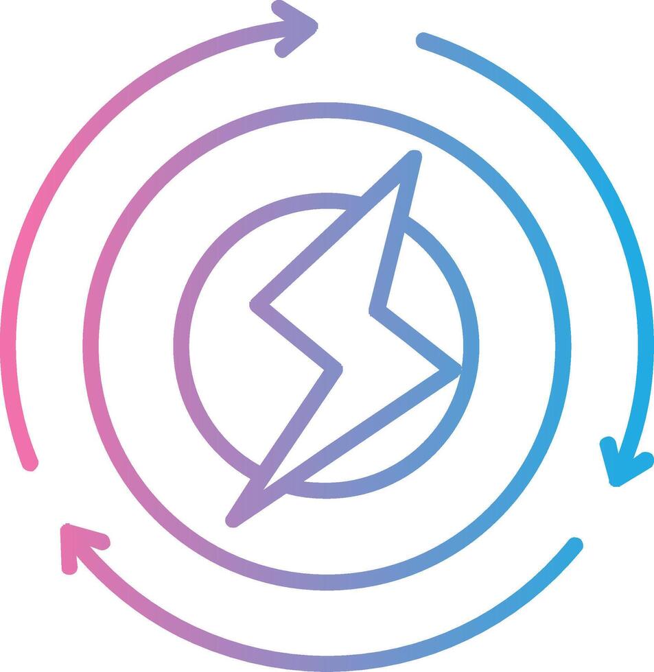 Renewable Energy Line Gradient Icon Design vector