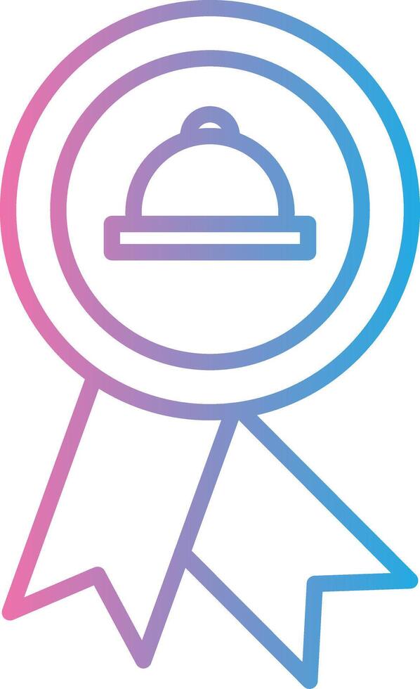 Meal Line Gradient Icon Design vector