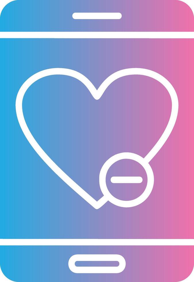 Love And Romance Glyph Gradient Icon Design vector