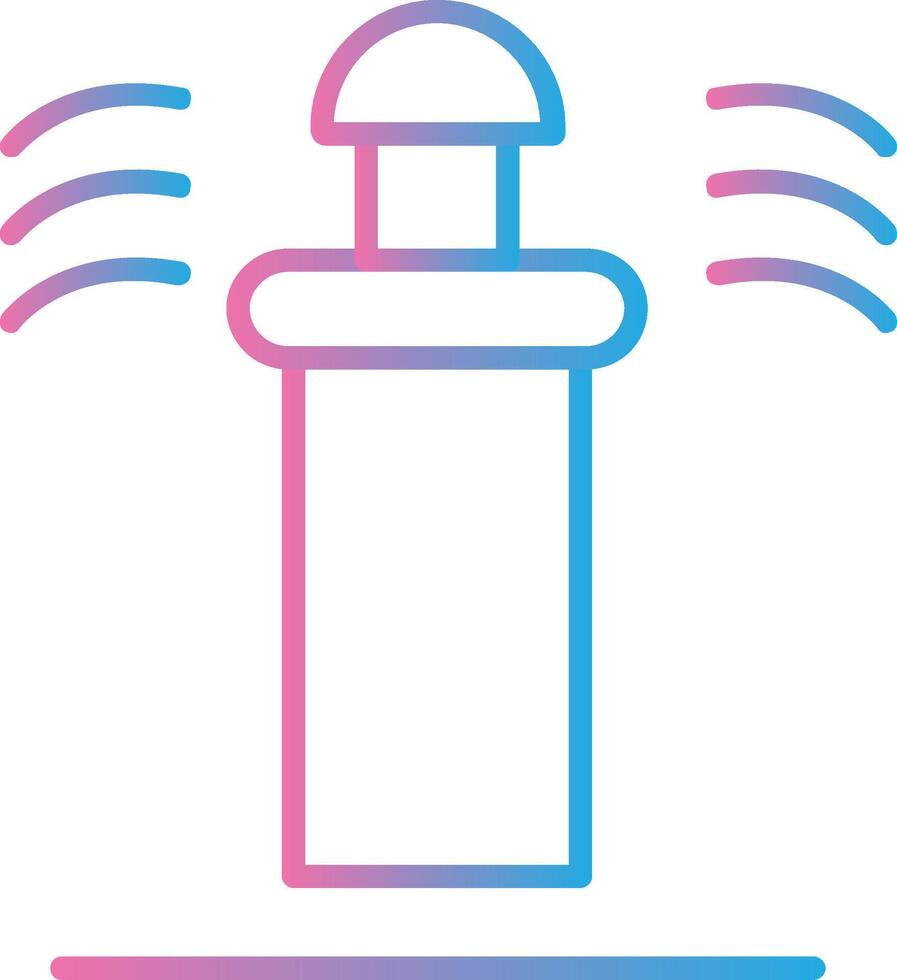 Sprinkler Line Gradient Icon Design vector