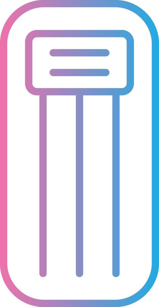 Beach Mattress Line Gradient Icon Design vector