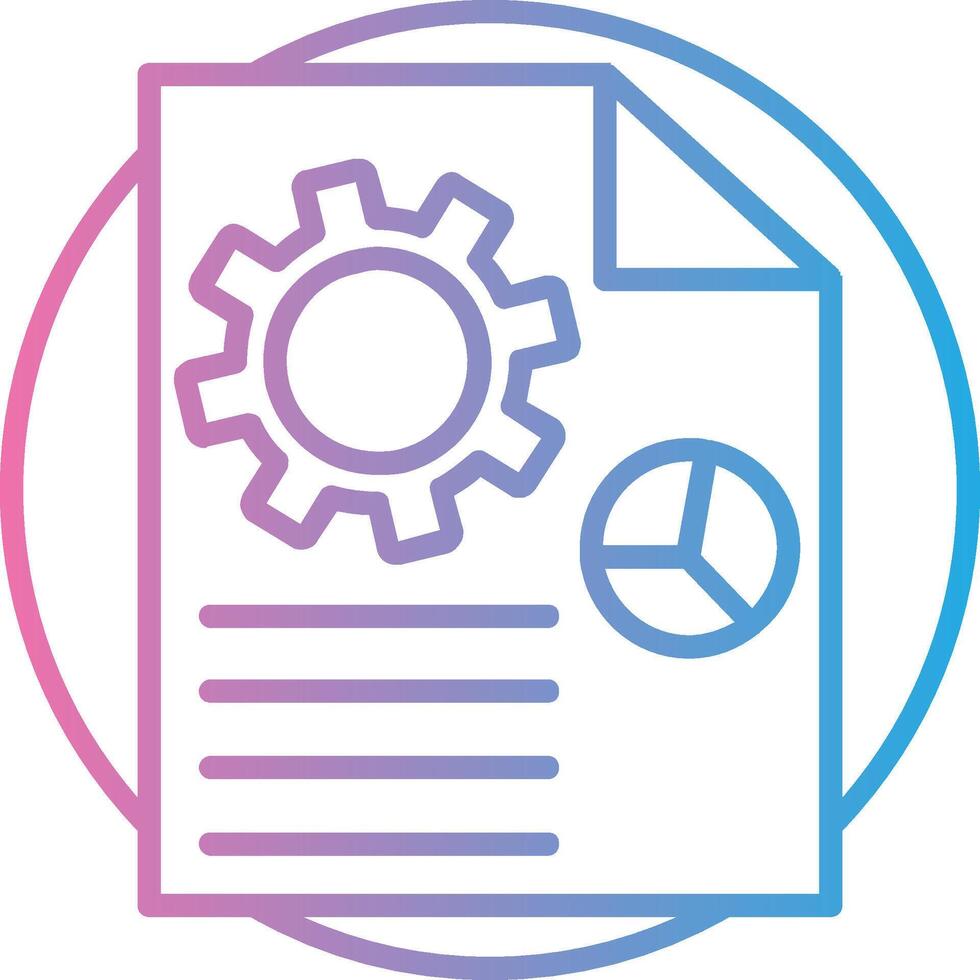 Content Production Line Gradient Icon Design vector