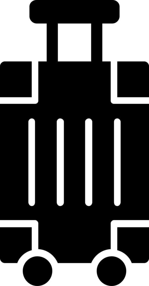 Luggage Glyph Icon Design vector