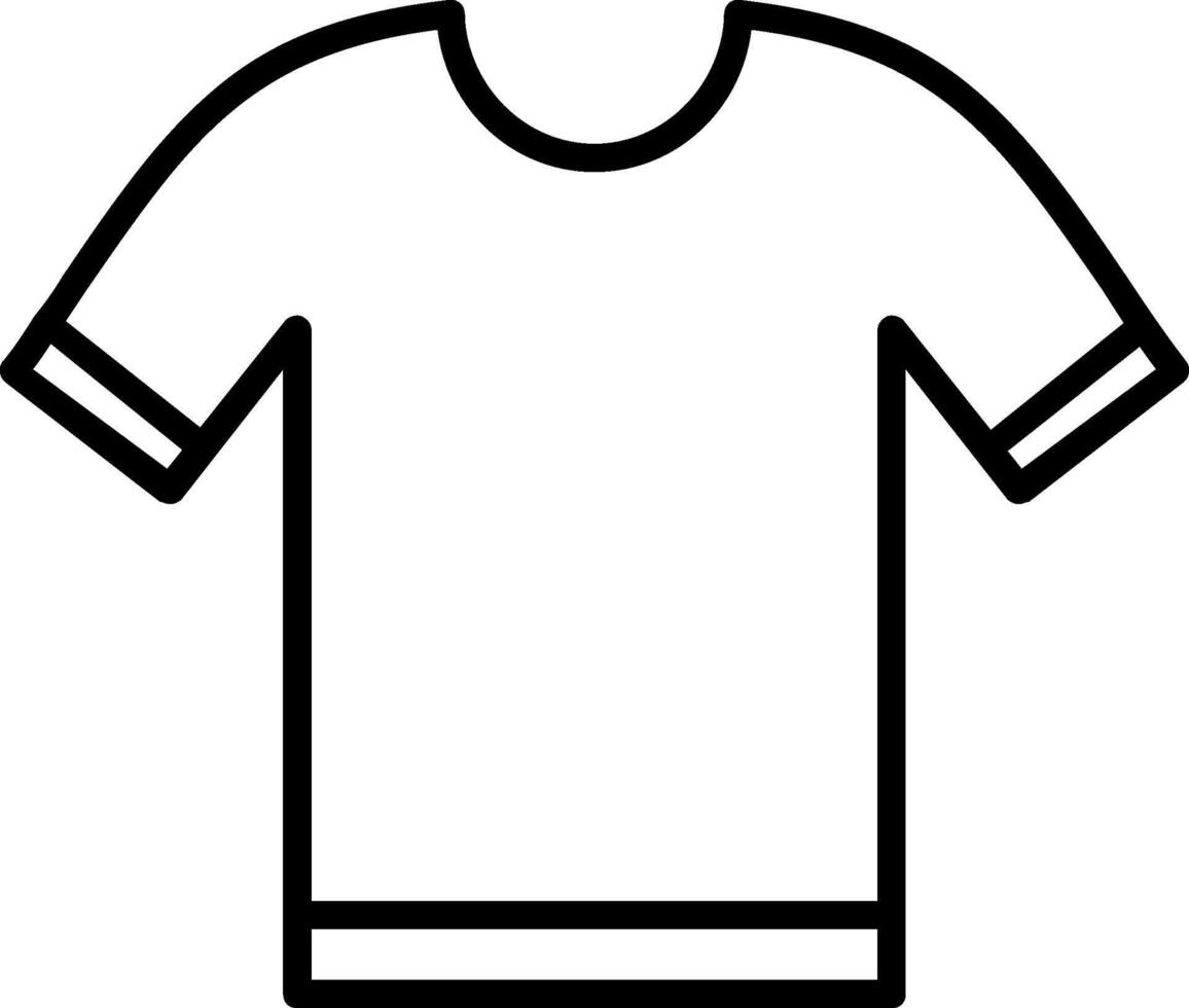 Shirt Line Icon Design vector