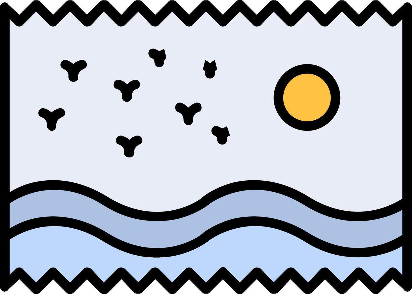 Photo Line Filled Icon vector