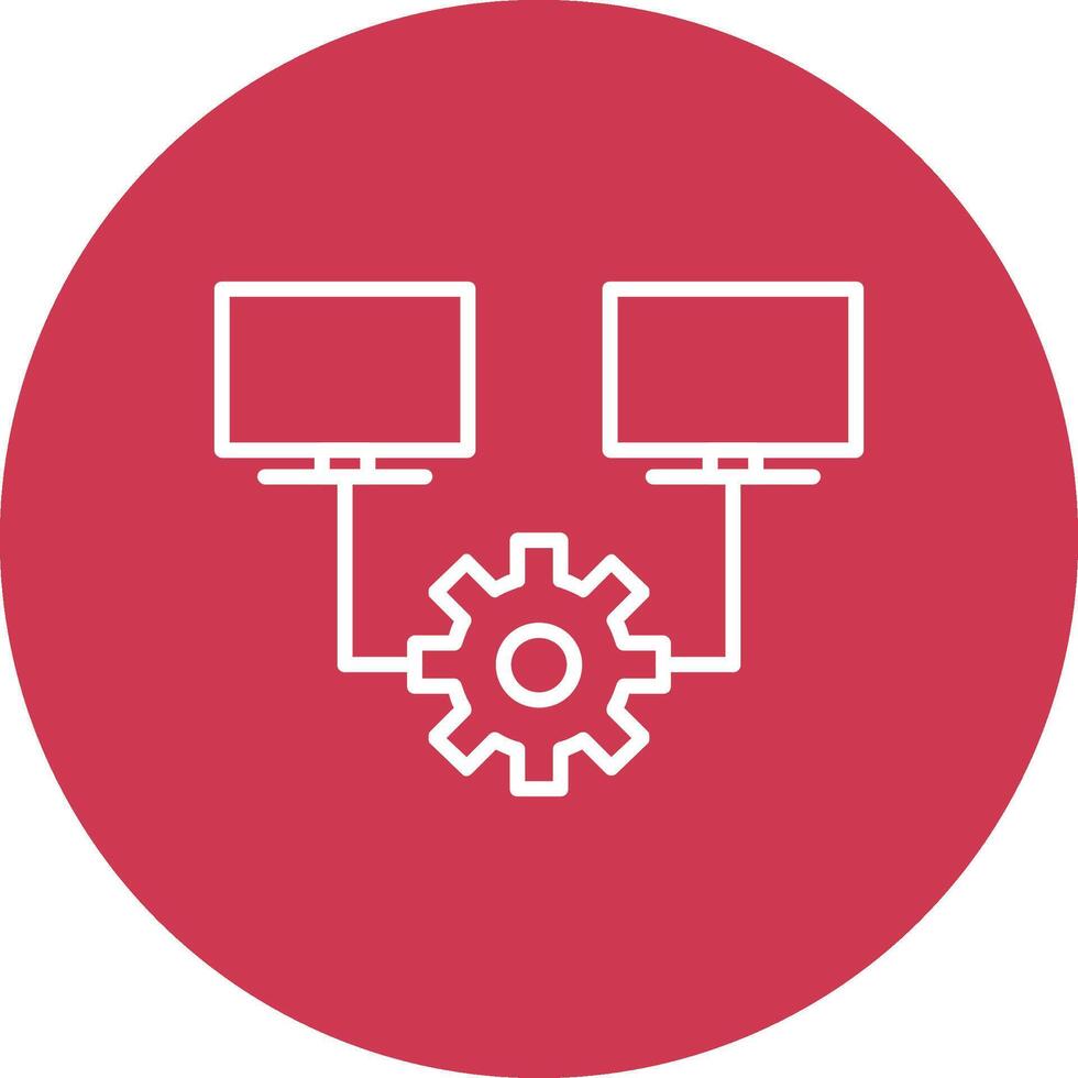 Multitask Line Multi Circle Icon vector