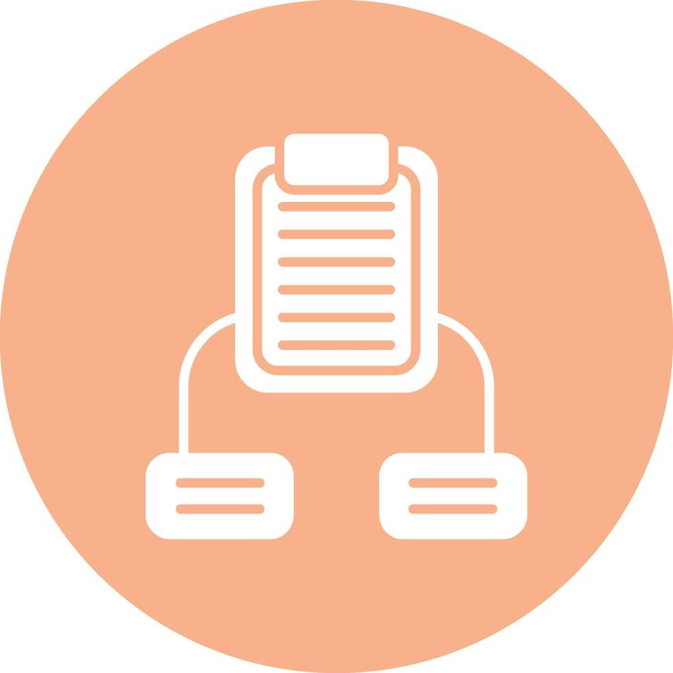 Tasks Glyph Multi Circle Icon vector