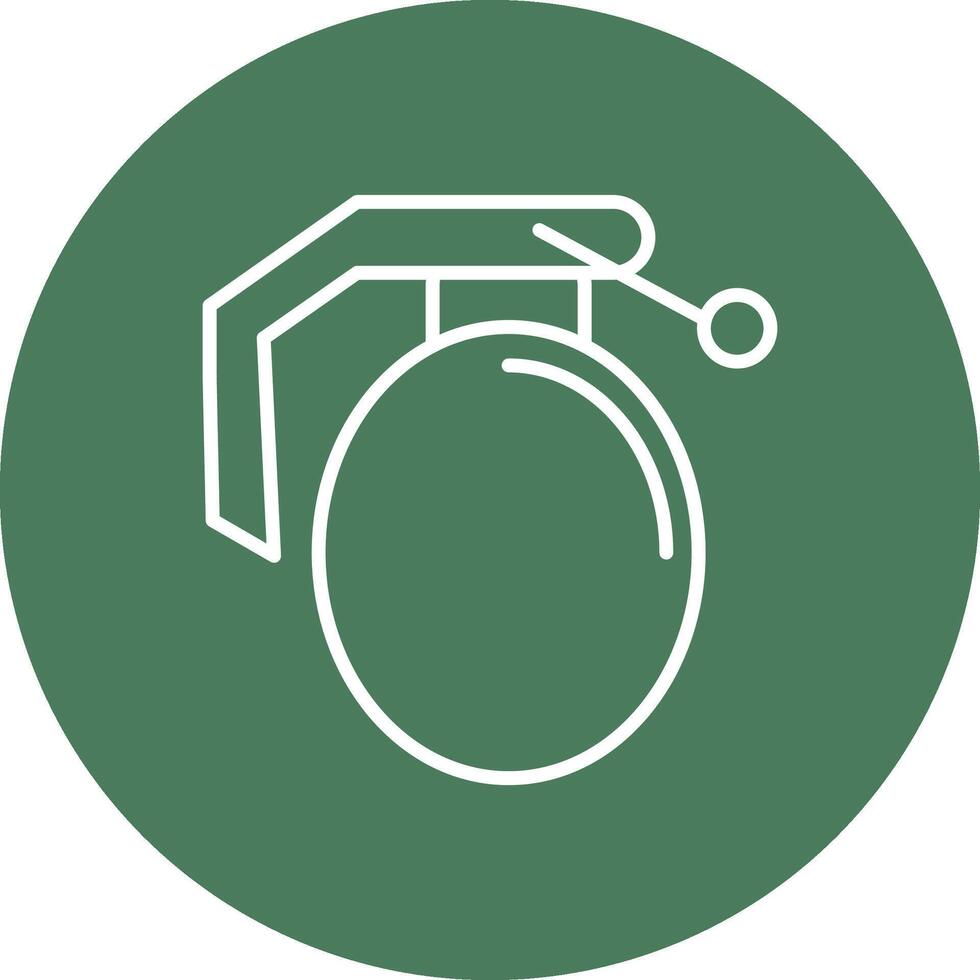 Grenade Line Multi Circle Icon vector