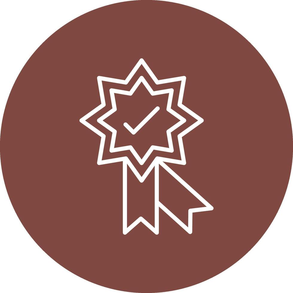 Badge Line Multi Circle Icon vector