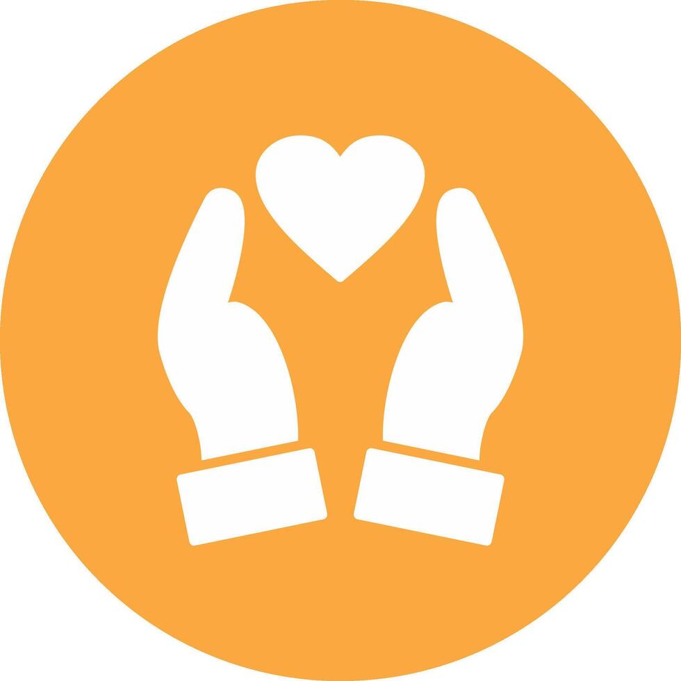 Loyalty Glyph Multi Circle Icon vector