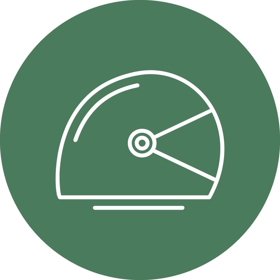 Helmet Line Multi Circle Icon vector