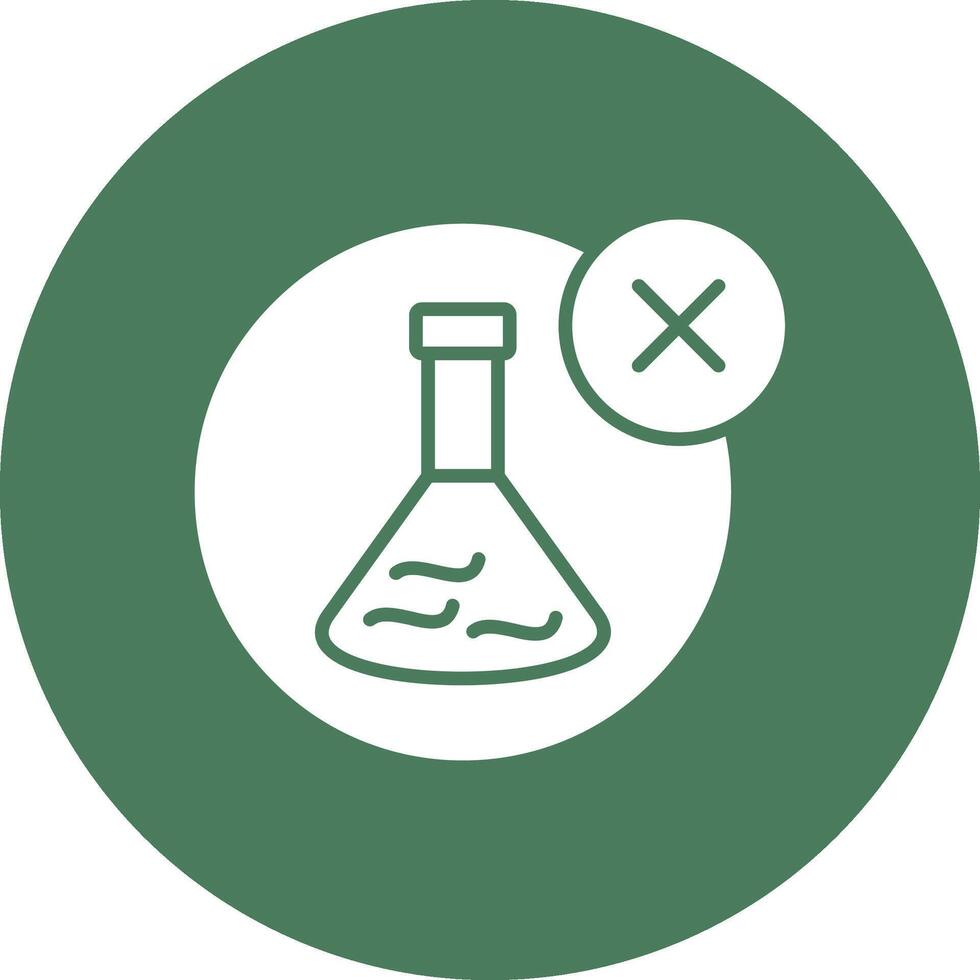 No Chemical Glyph Multi Circle Icon vector