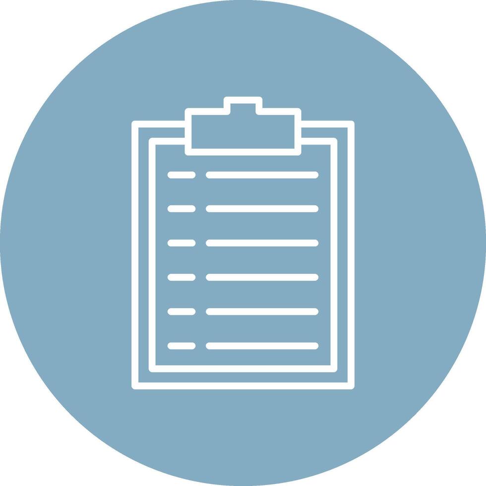 Clipboard Line Multi Circle Icon vector