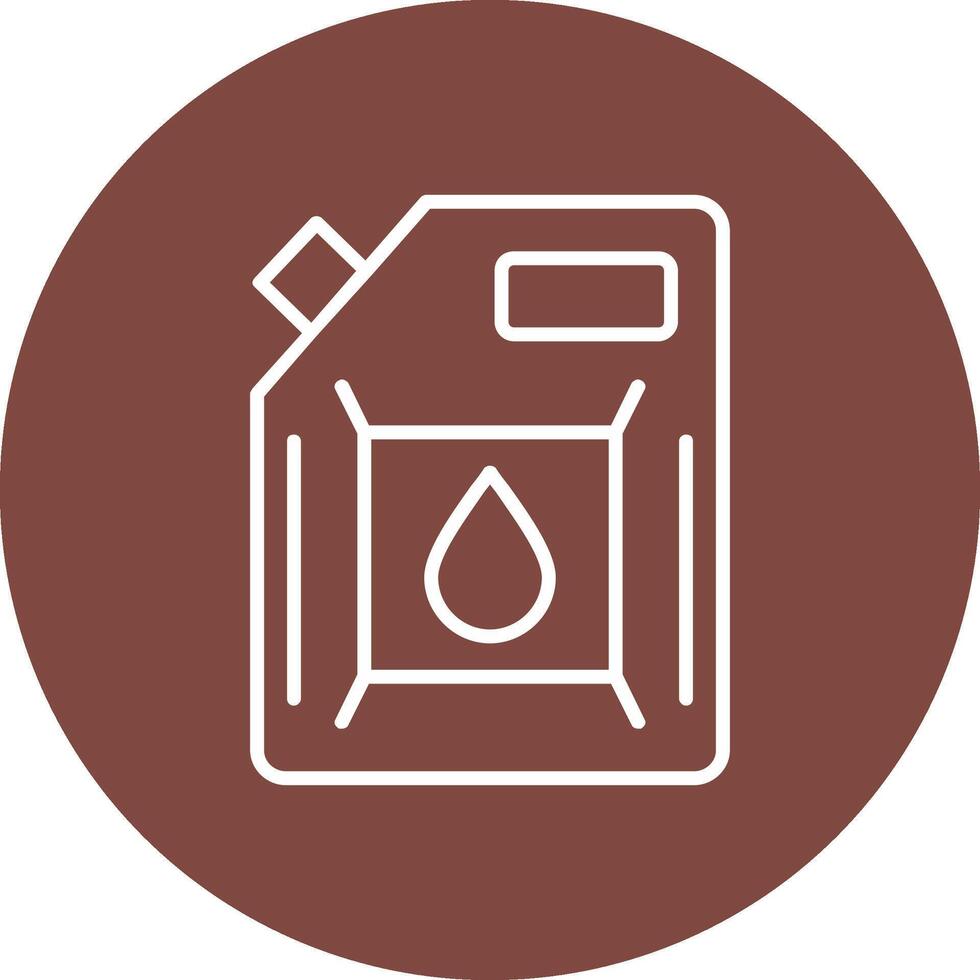 Biodiesel Engine Line Multi Circle Icon vector