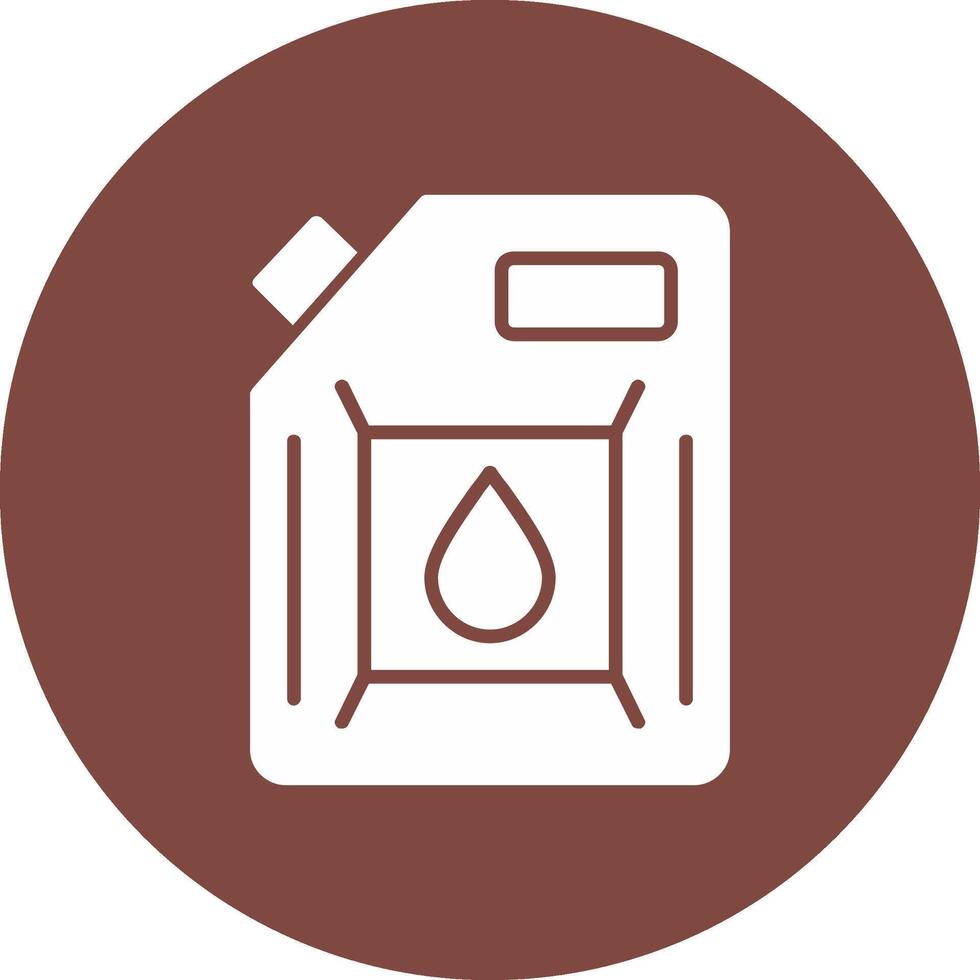 Biodiesel Engine Glyph Multi Circle Icon vector