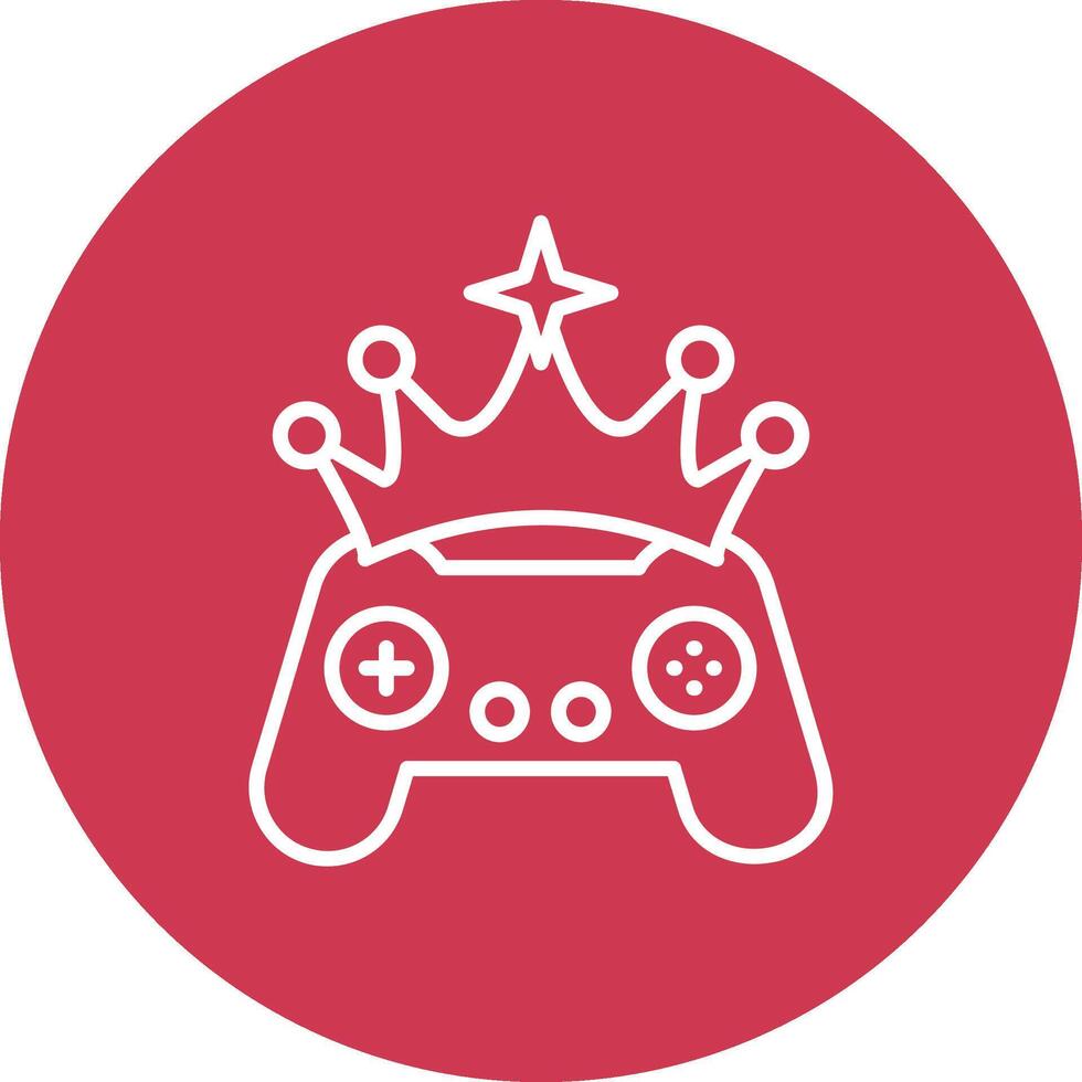 Crown Line Multi Circle Icon vector