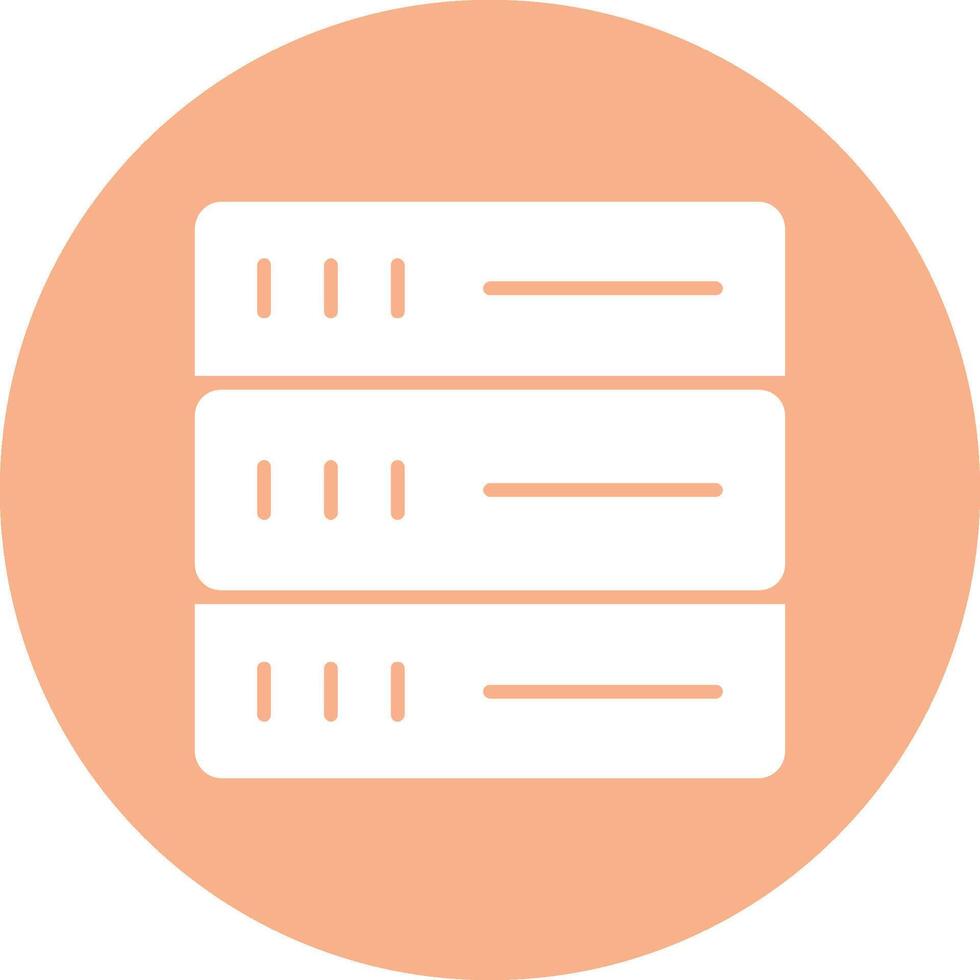 Database Glyph Multi Circle Icon vector