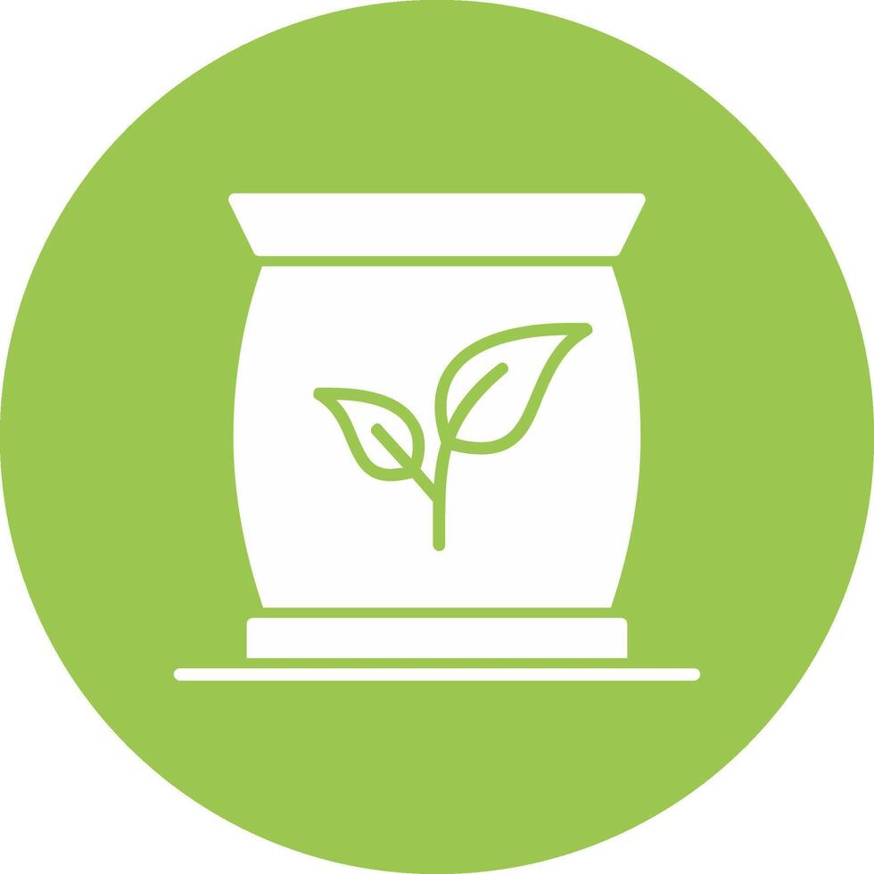 Fertilizer Glyph Multi Circle Icon vector