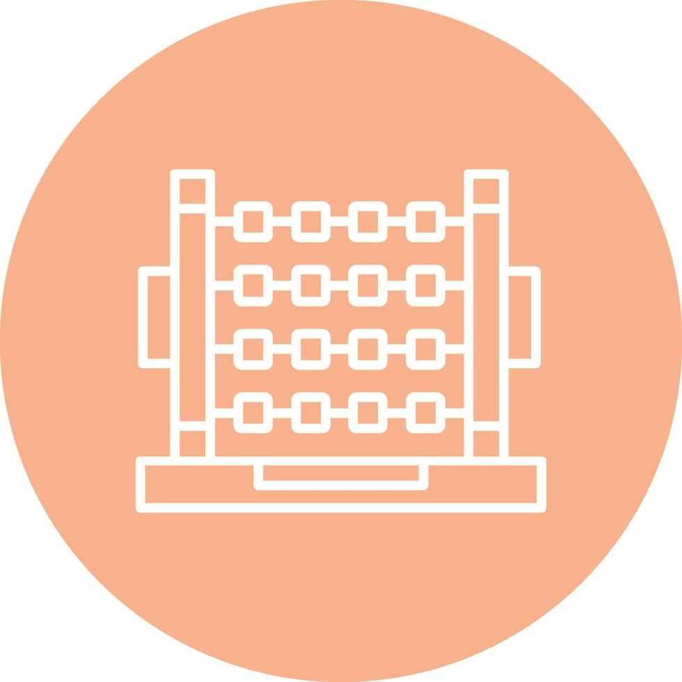 Abacus Line Multi Circle Icon vector