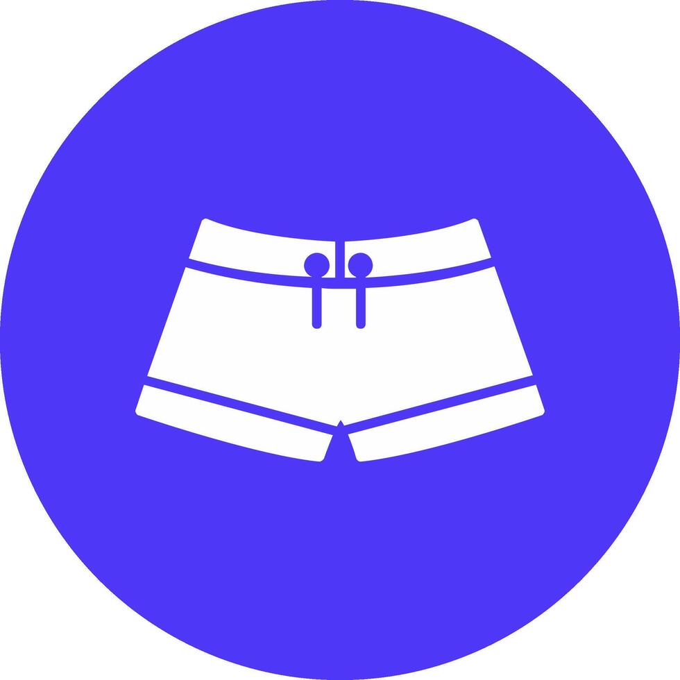 Swimming pants Glyph Multi Circle Icon vector