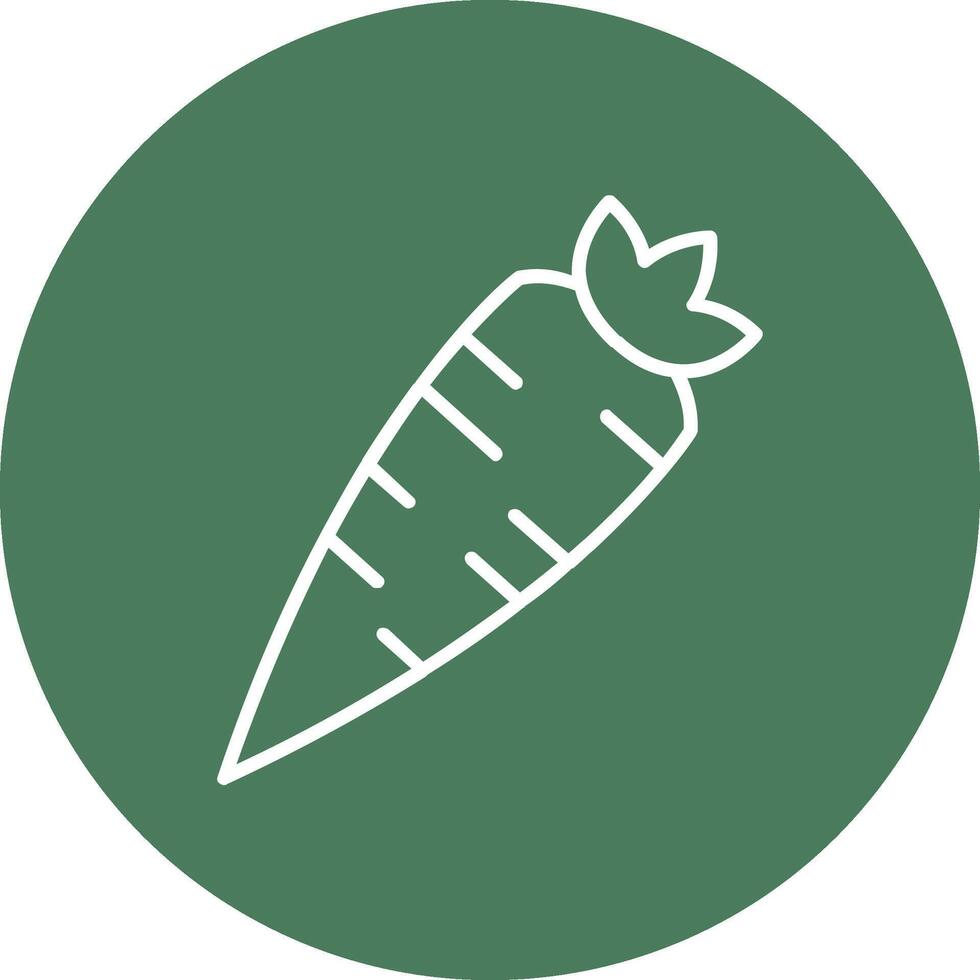 Carrot Line Multi Circle Icon vector