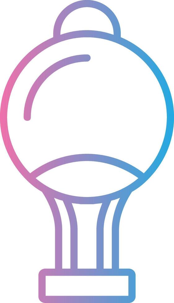 Curtain Top Line Gradient Icon Design vector