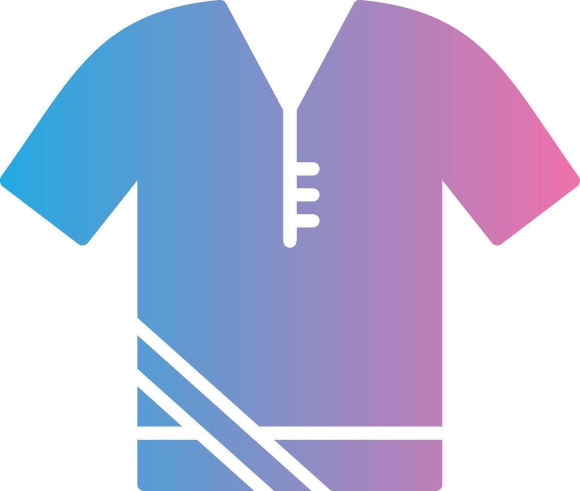 Shirt Glyph Gradient Icon Design vector