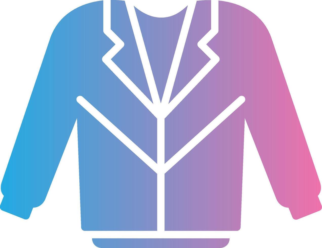 Coat Glyph Gradient Icon Design vector