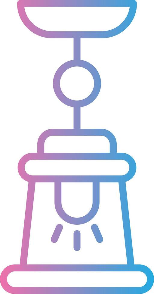 Lamp Line Gradient Icon Design vector