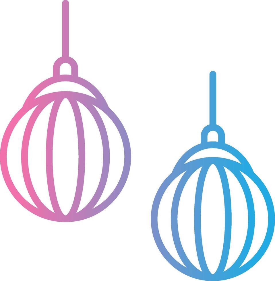 Lamp Line Gradient Icon Design vector