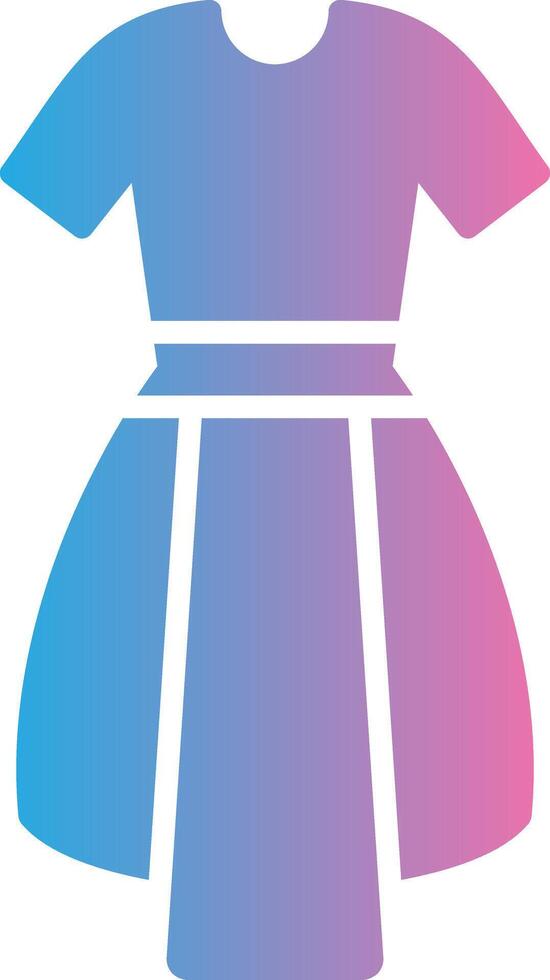 Dress Glyph Gradient Icon Design vector