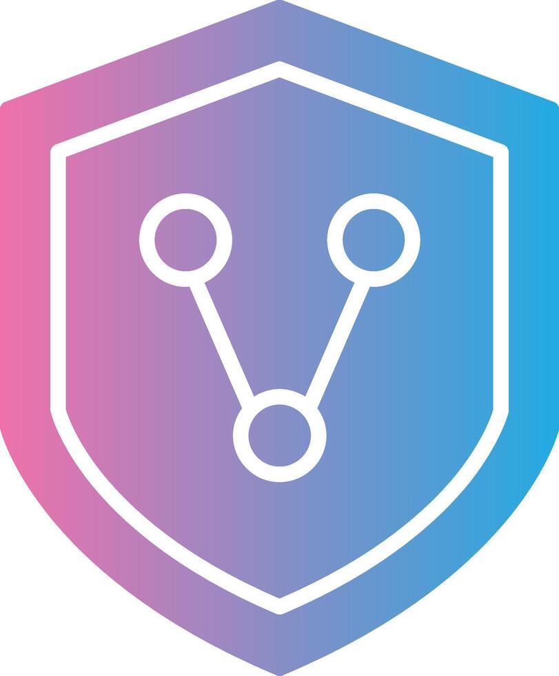 Connect Security Glyph Gradient Icon Design vector