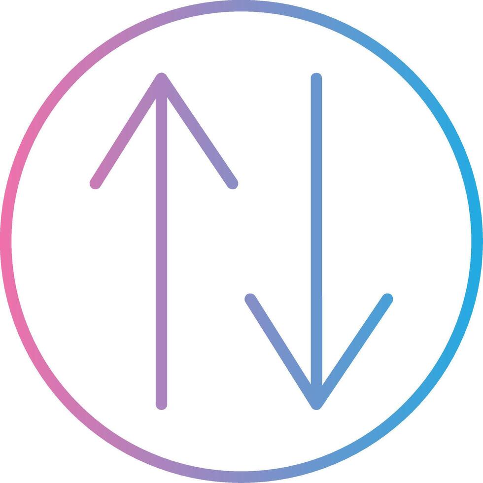 Swap Line Gradient Icon Design vector